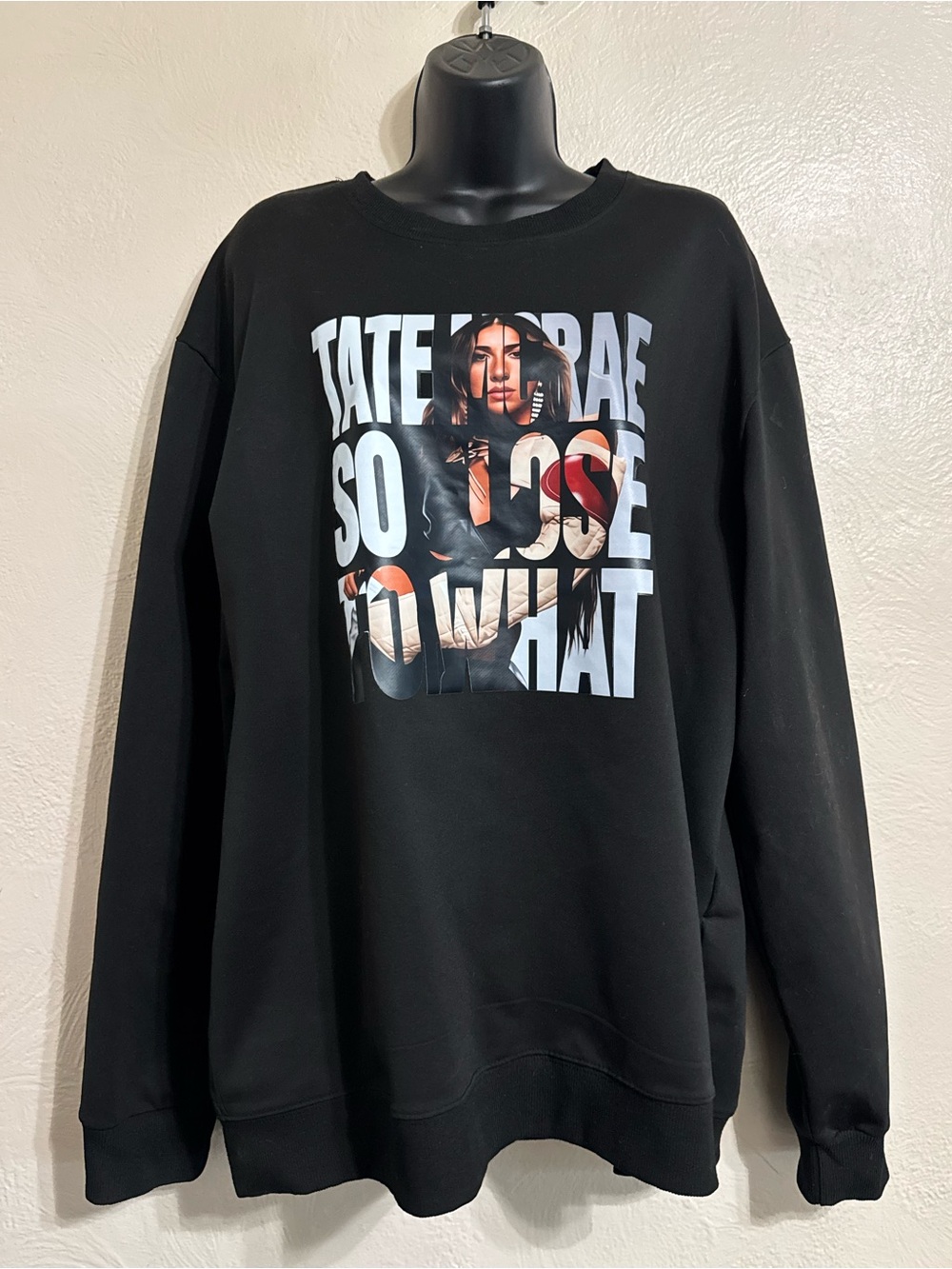 Tate McRae Crewneck Sweatshirt with Large Front Print